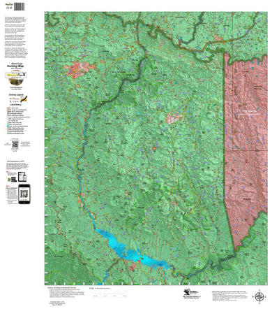 Arizona HuntData LLC AZ Unit 23 Land Ownership Unit Map digital map