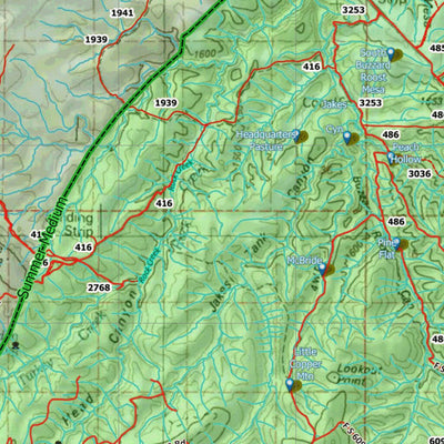 Arizona HuntData LLC AZ Unit 23 Mule Deer Concentration Map digital map