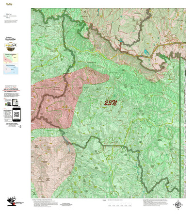 Arizona HuntData LLC AZ Unit 23N Mule Deer Concentrations digital map