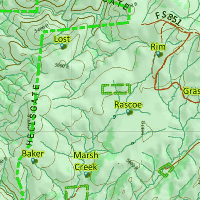 Arizona HuntData LLC AZ Unit 23N Mule Deer Concentrations digital map