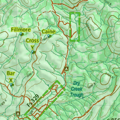 Arizona HuntData LLC AZ Unit 23N Mule Deer Concentrations digital map