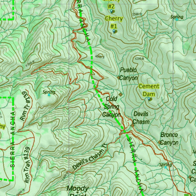 Arizona HuntData LLC AZ Unit 23S Mule Deer Concentrations digital map