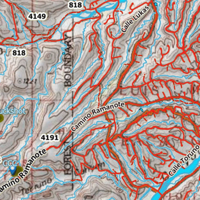 Arizona HuntData LLC AZ Unit 36B Antelope Concentrations digital map