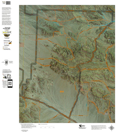 Arizona HuntData LLC AZ Unit 45A Satellite Unit Map digital map