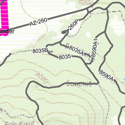 Arizona Mushroom Society 2018 Cinder Fire digital map