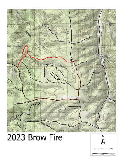 Arizona Mushroom Society 2023 Brow Fire digital map