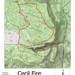 Arizona Mushroom Society 2023 Cecil Fire digital map