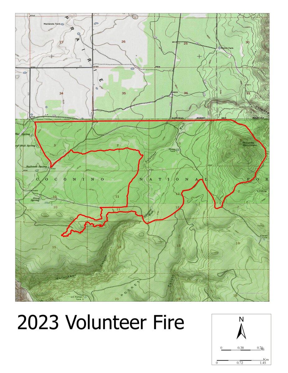 Quartz Ridge Fire Map 2023 Flagstaff Area Fire Maps Map by Arizona Mushroom Society | Avenza Maps