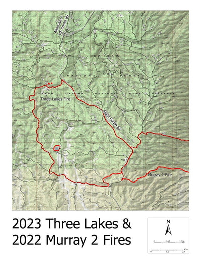 Arizona Mushroom Society 2023 North Kaibab Area Fire Maps bundle