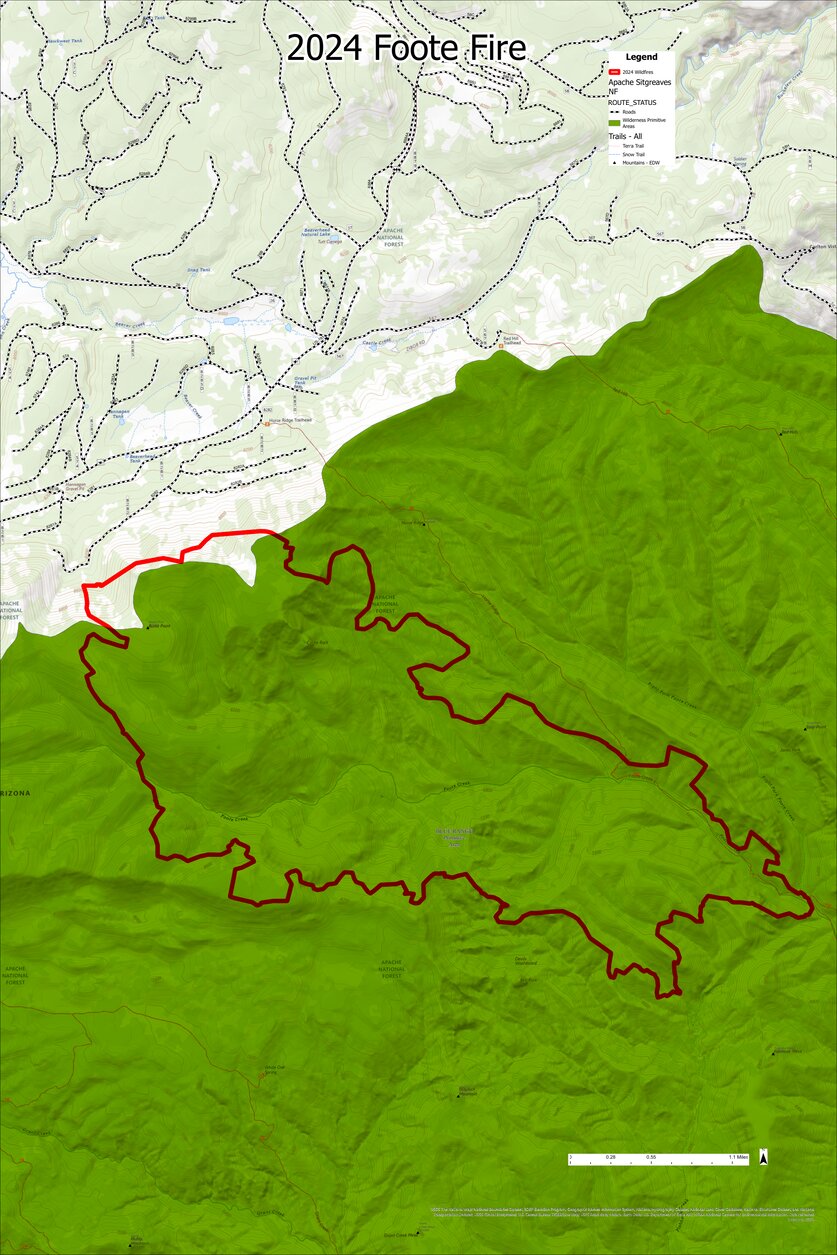 2024 Foote Fire Map by Arizona Mushroom Society | Avenza Maps
