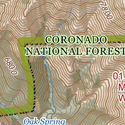 ANST Topo Map 01-1 Huachuca Mountains 1 a Preview 3