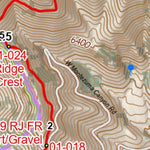 Arizona Trail Association ANST Topo Map 01-1 Huachuca Mountains 1 digital map