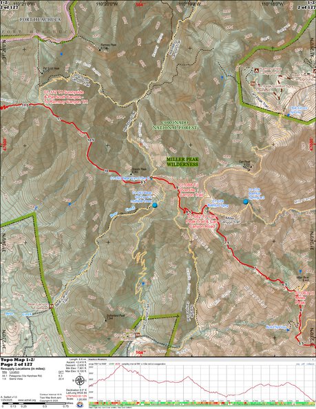 ANST Topo Map 01-2 Huachuca Mountains 2 a Preview 1