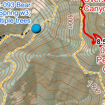 ANST Topo Map 01-2 Huachuca Mountains 2 a Preview 2