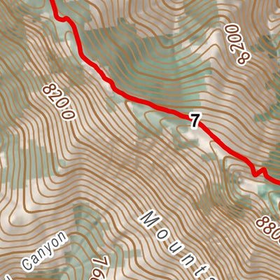 ANST Topo Map 01-2 Huachuca Mountains 2 a Preview 3