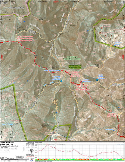 ANST Topo Map 01-2 Huachuca Mountains 2 Preview 1