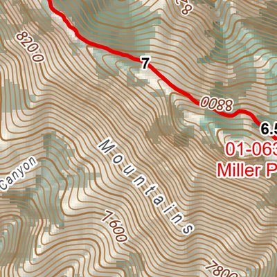 ANST Topo Map 01-2 Huachuca Mountains 2 Preview 3