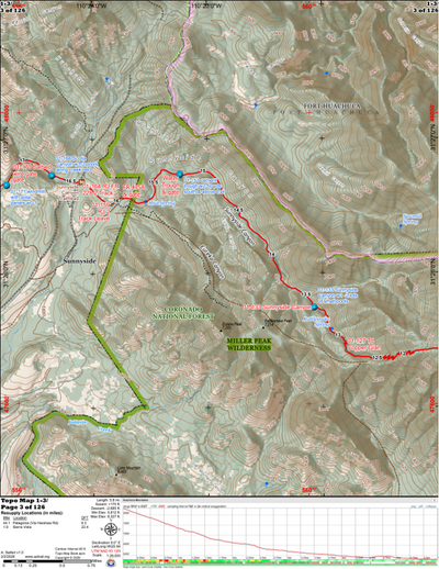 ANST Topo Map 01-3 Huachuca Mountains 3 Preview 1