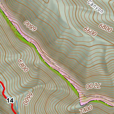 ANST Topo Map 01-3 Huachuca Mountains 3 Preview 3