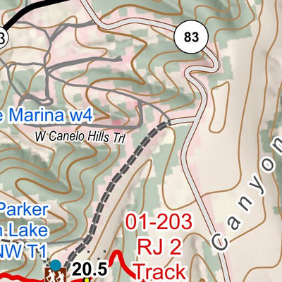 ANST Topo Map 02-1/1-4 Canelo Hills East 1 Preview 2