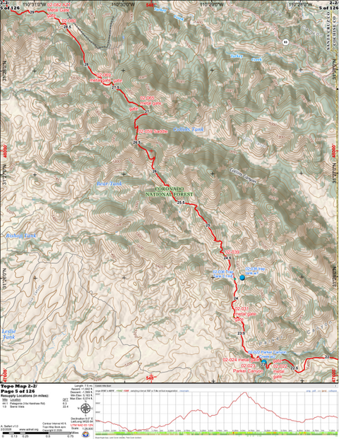 ANST Topo Map 02-2 Canelo Hills East 2 Preview 1