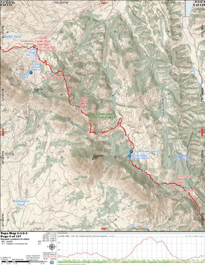Arizona Trail Association ANST Topo Map 03-1/2-3 Canelo Hills West 1 a digital map