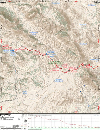 Arizona Trail Association ANST Topo Map 03-2 Canelo Hills West 2 digital map