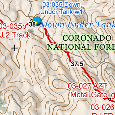 ANST Topo Map 03-2 Canelo Hills West 2 Preview 2