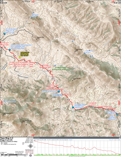 ANST Topo Map 03-3 Canelo Hills West 3 Preview 1