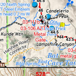 Arizona Trail Association ANST Topo Map 03-4 Canelo Hills West 4 digital map