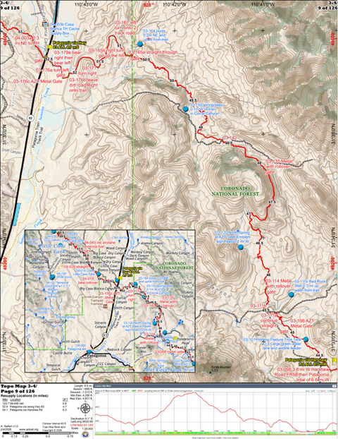 ANST Topo Map 03-4 Canelo Hills West 4 Preview 1