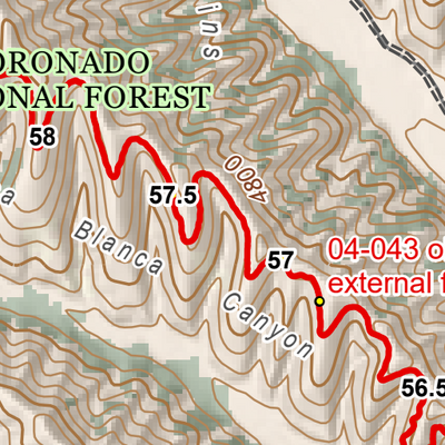 ANST Topo Map 04-1/3-5 Casa Blanca Canyons 1 Preview 2