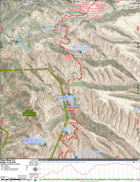 ANST Topo Map 04-2 Casa Blanca Canyons 2 Preview 1