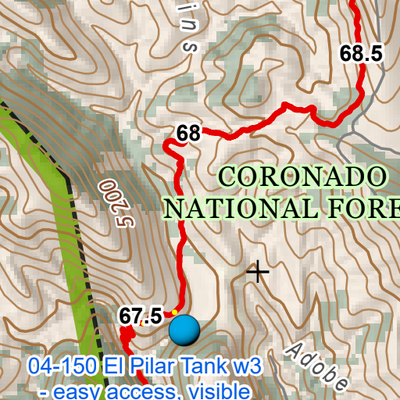 ANST Topo Map 04-2 Casa Blanca Canyons 2 Preview 2