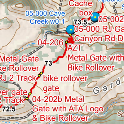 ANST Topo Map 05-1/4-4 Santa Rita Mountains Preview 3