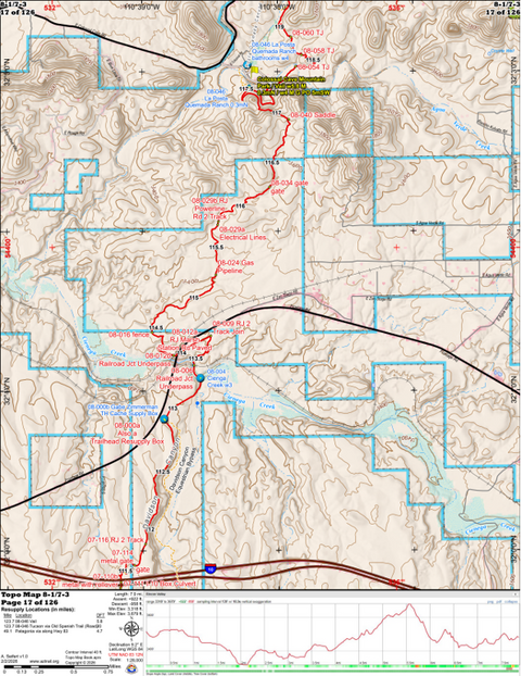 ANST Topo Map 08-1/7-3 Rincon Valley 1 Preview 1