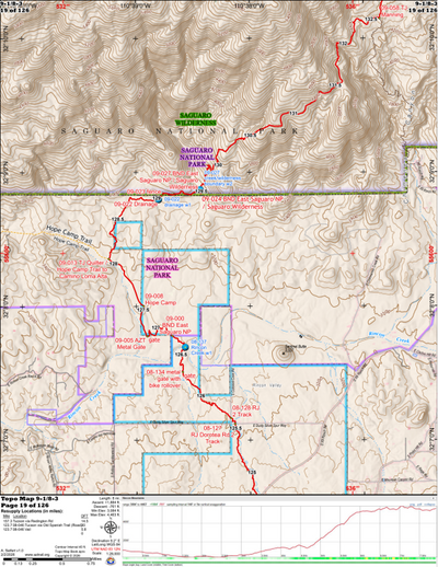 ANST Topo Map 09-1/8-3 Rincon Mountains 1 Preview 1