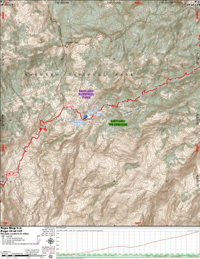 Arizona Trail Association ANST Topo Map 09-2 Rincon Mountains 2 a digital map