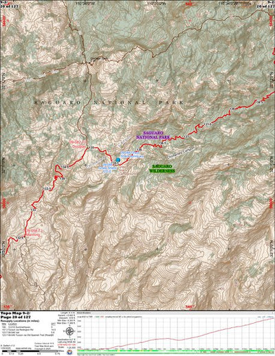 ANST Topo Map 09-2 Rincon Mountains 2 Preview 1