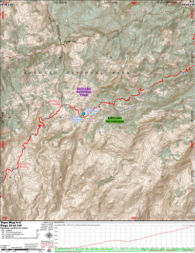 ANST Topo Map 09-2 Rincon Mountains 2 Preview 1