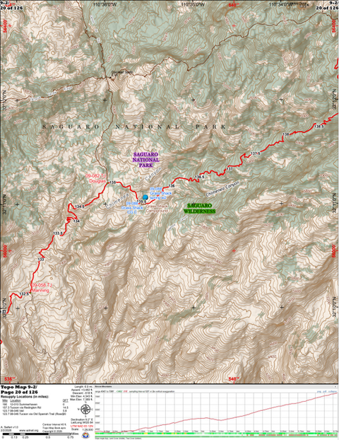 ANST Topo Map 09-2 Rincon Mountains 2 Preview 1
