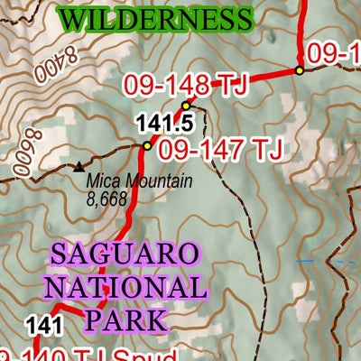 ANST Topo Map 09-3 Rincon Mountains 3 Preview 2