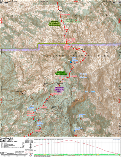 ANST Topo Map 09-3 Rincon Mountains 3 Preview 1