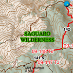 ANST Topo Map 09-3 Rincon Mountains 3 Preview 2