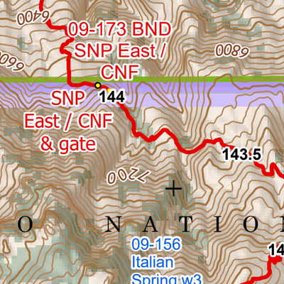 ANST Topo Map 09-3 Rincon Mountains 3 Preview 3