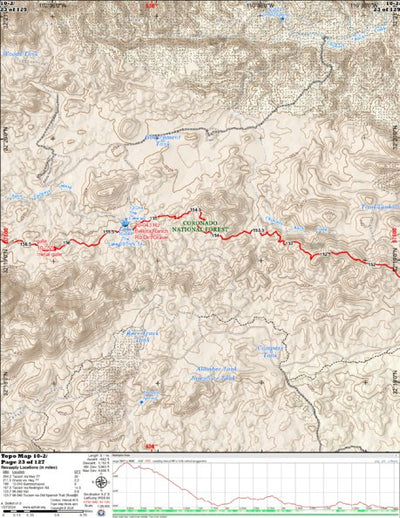 Arizona Trail Association ANST Topo Map 10-2 Redington Pass 2 a digital map