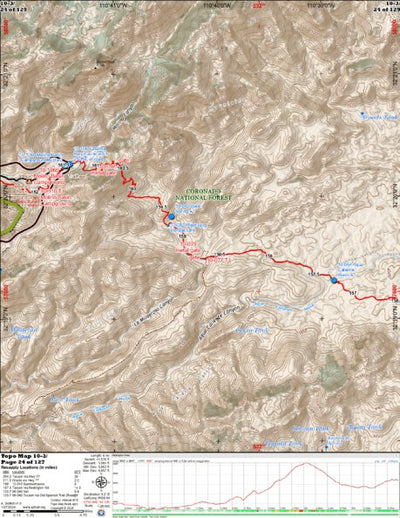 Arizona Trail Association ANST Topo Map 10-3 Redington Pass 3 a digital map
