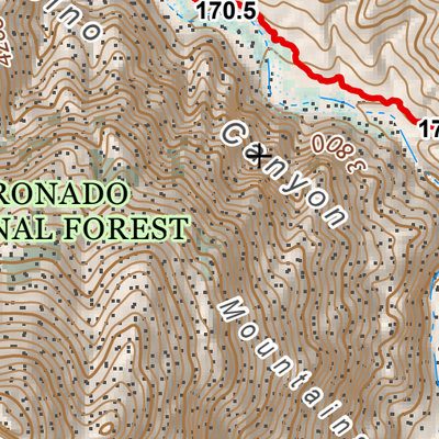 ANST Topo Map 11-2 Santa Catalina Mountains 2 Preview 2