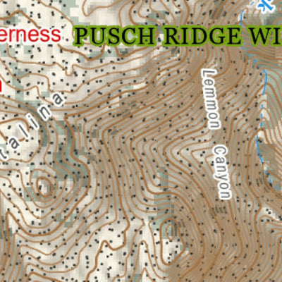 Arizona Trail Association ANST Topo Map 11-3 Santa Catalina Mountains 3 a digital map