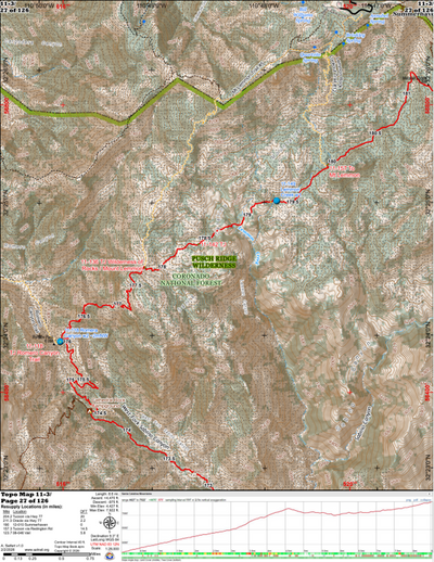 ANST Topo Map 11-3 Santa Catalina Mountains 3 Preview 1